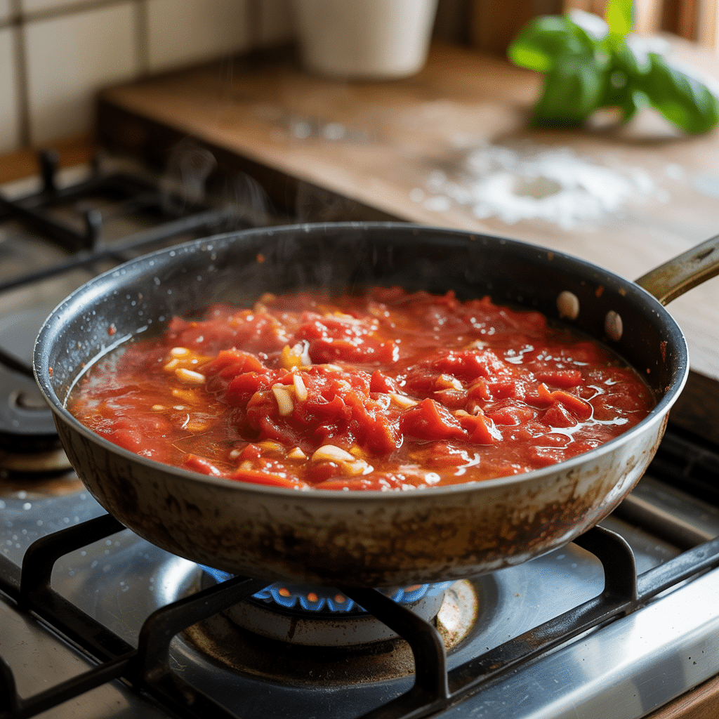Cooking steps for pink sauce pasta recipe