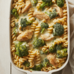 chicken broccoli pasta casserole baked golden