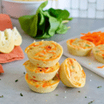 Cottage cheese egg bites served for breakfast