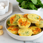 Cottage cheese egg bites served on plate