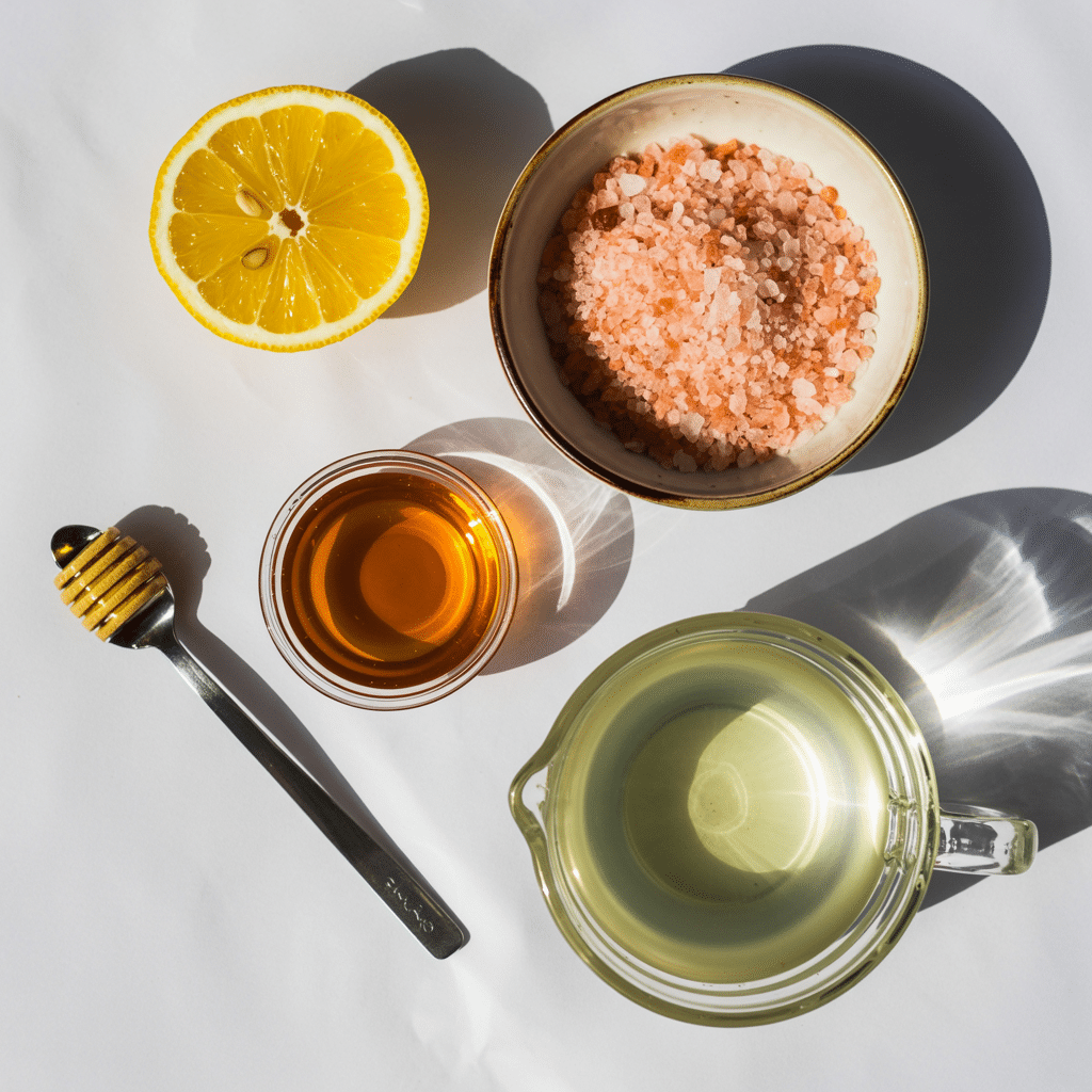 Ingredients for Japanese pink salt recipe