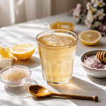 Japanese pink salt recipe in glass