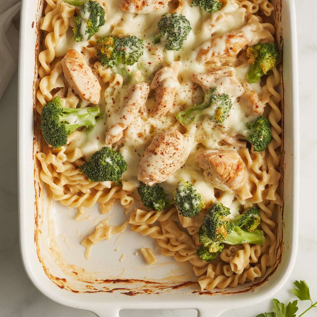 chicken broccoli pasta casserole dinner
