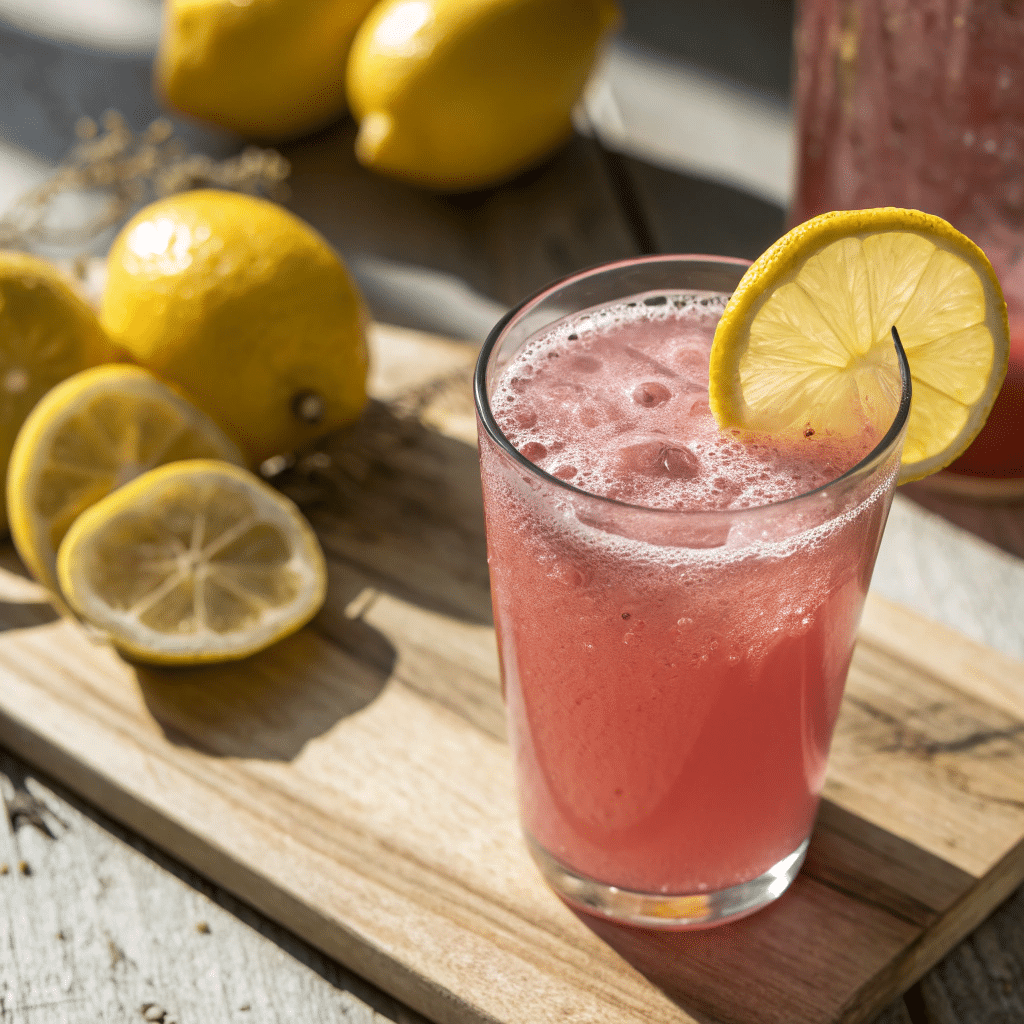 All-natural ingredients for the pink salt Mounjaro drink.