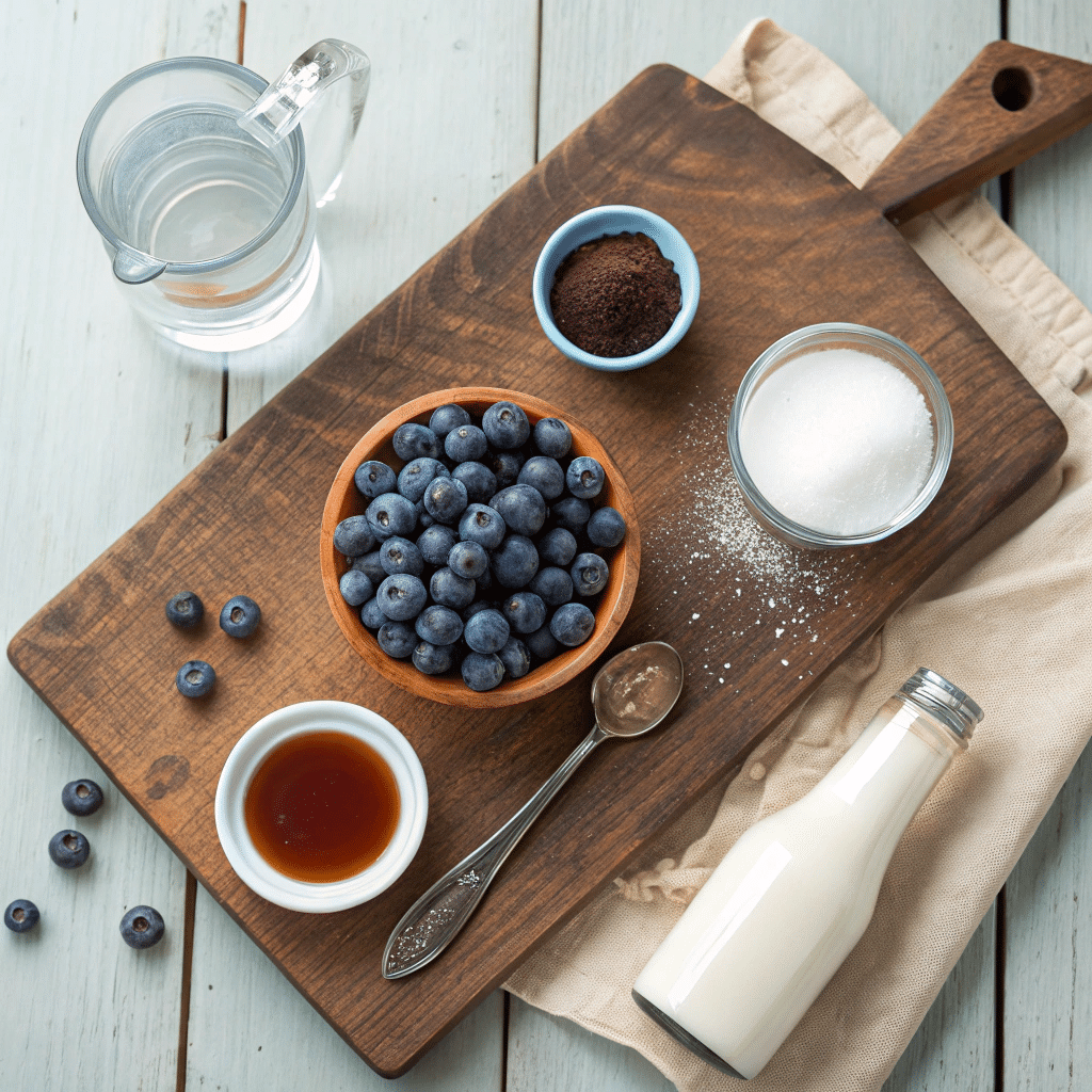 blueberry latte ingredients