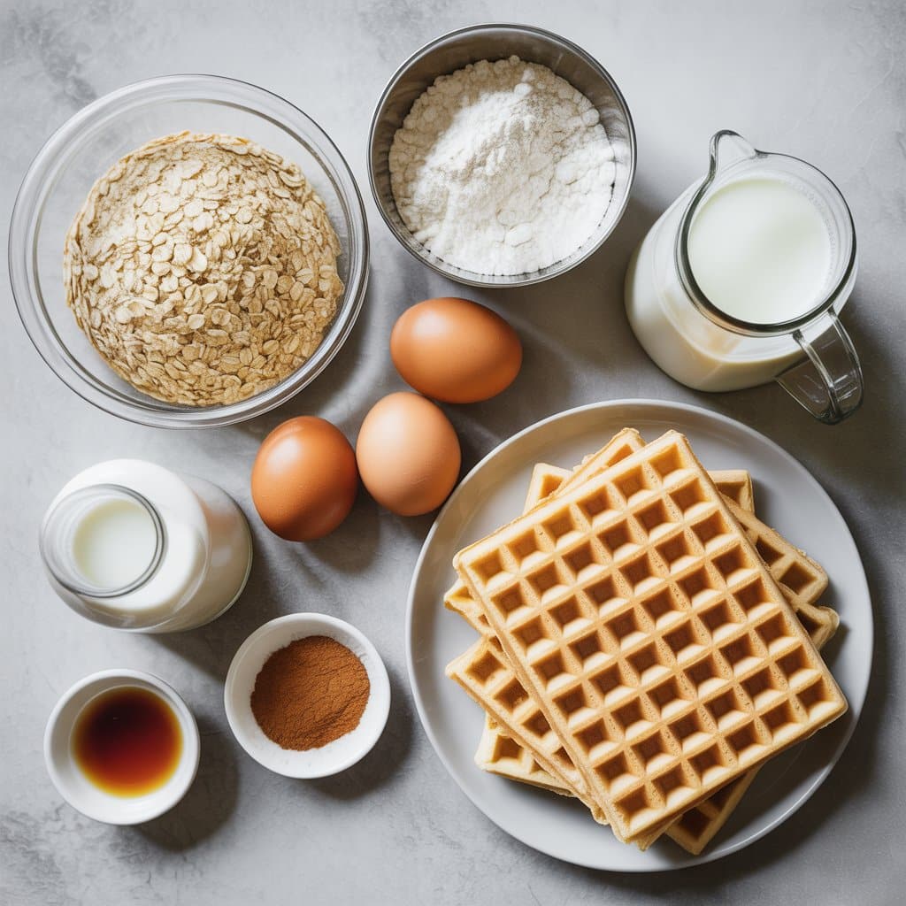 Ingredients for high protein waffles