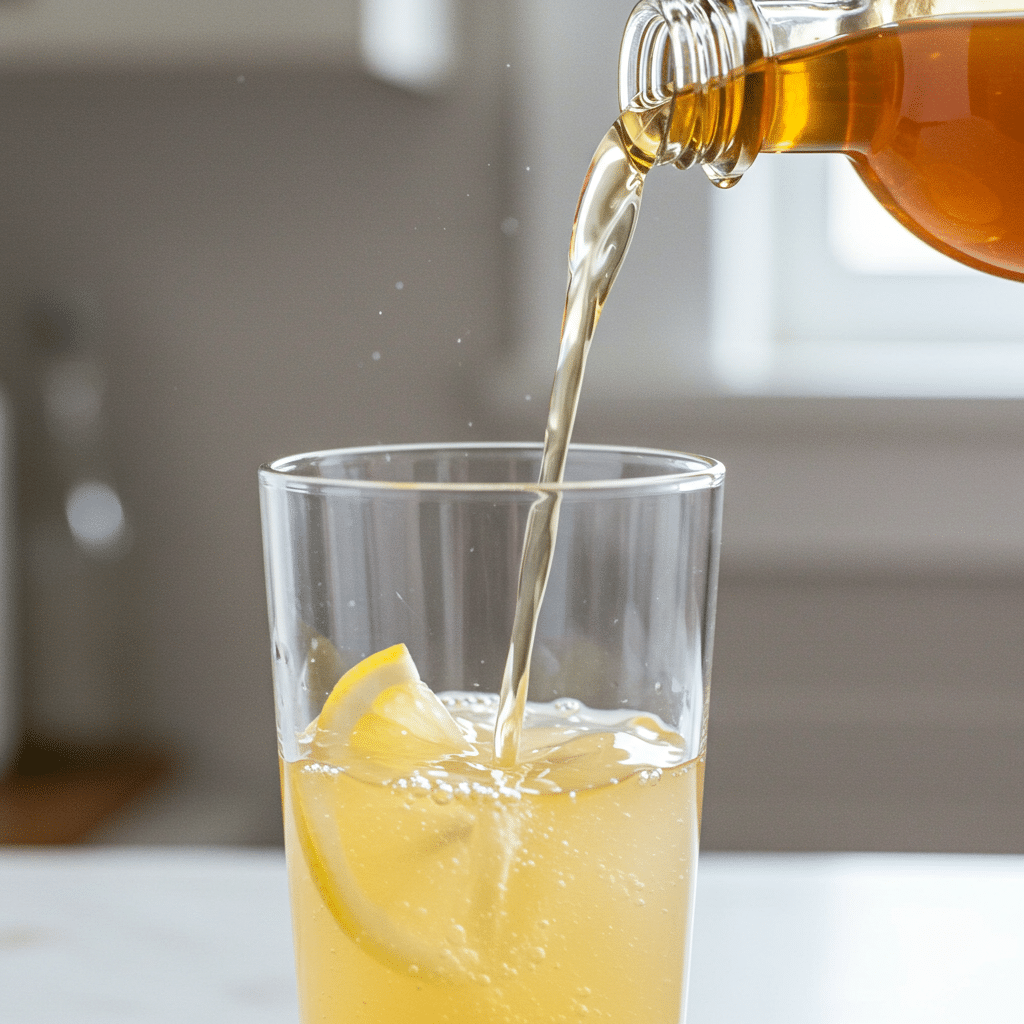 pouring lemon juice for Japanese mounjaro recipe
