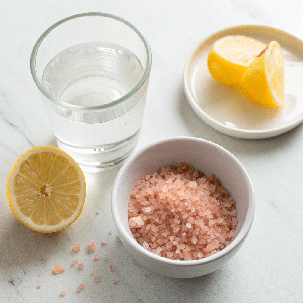 Ingredients for Japanese salt tonic