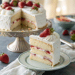 rosemary's bakery whipped cream cake on stand
