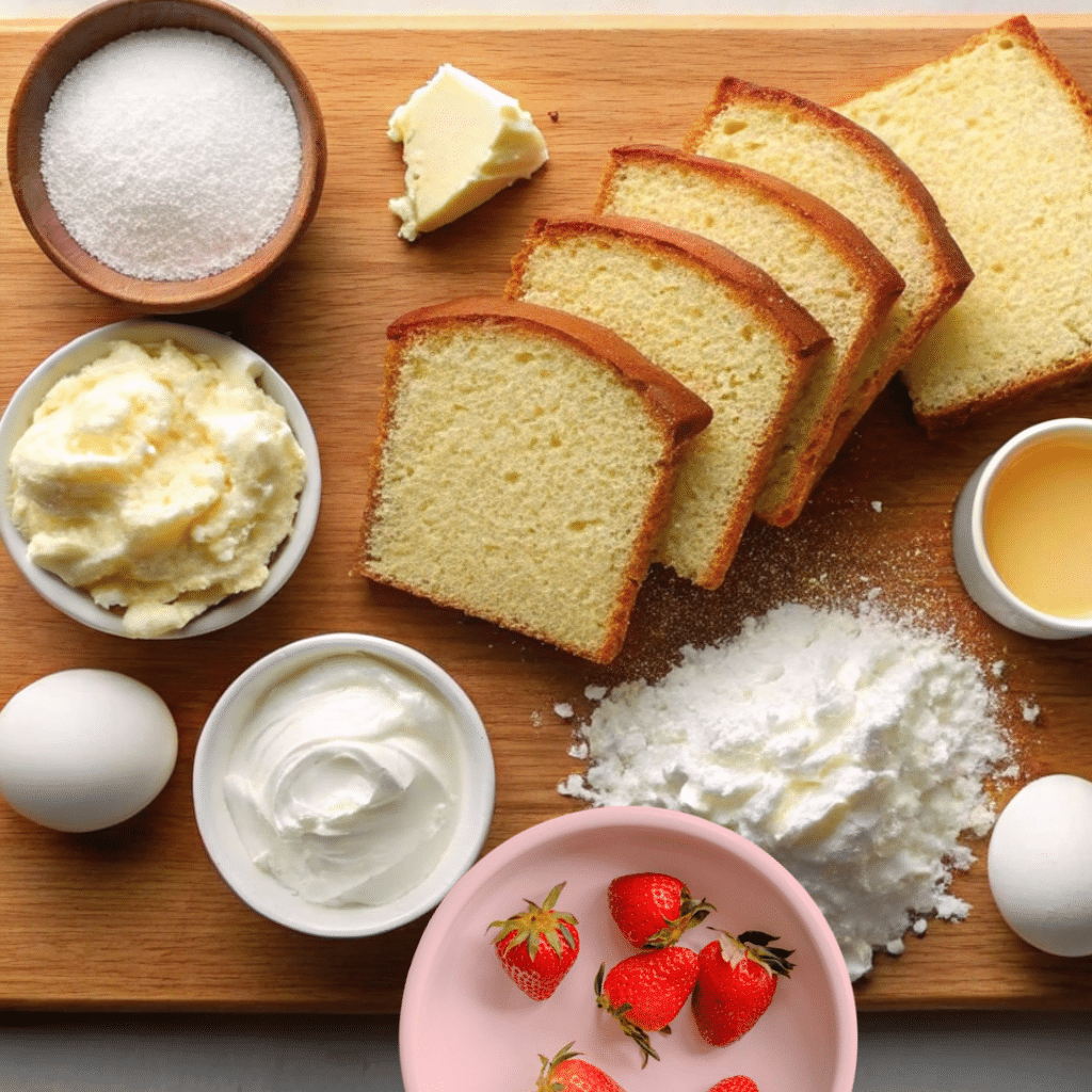 ingredients for rosemary's bakery whipped cream cake