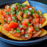 chips and salsa recipe card