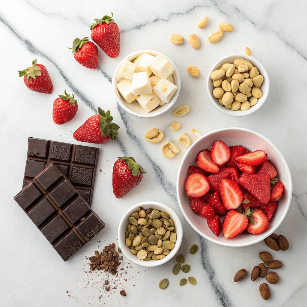 chocolate Dubai strawberry ingredients