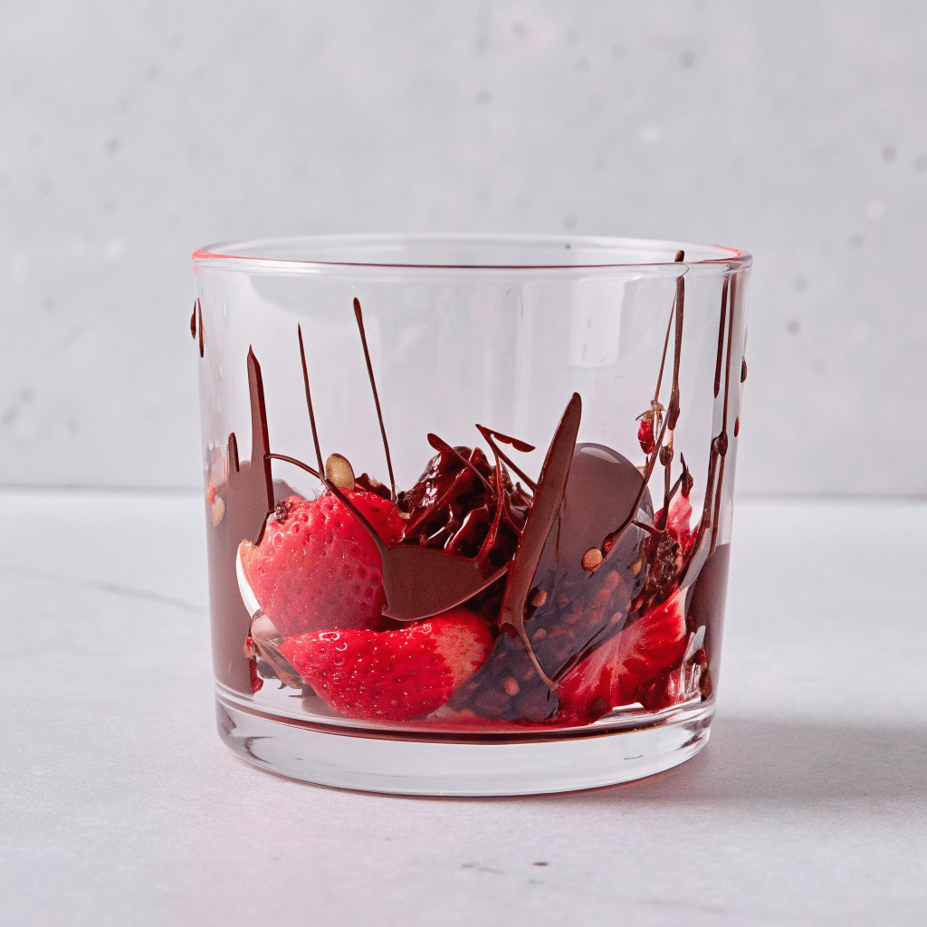 making chocolate Dubai strawberry step