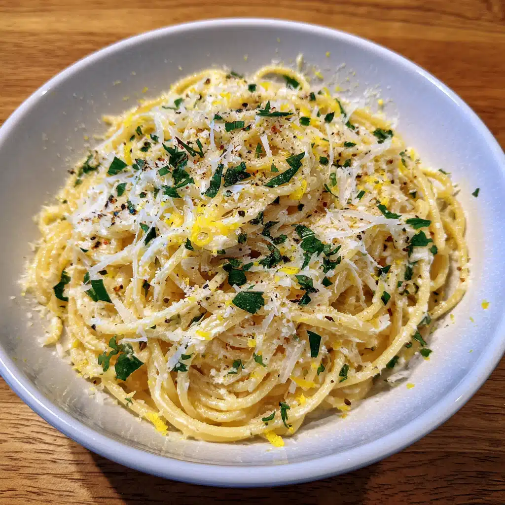 lemon ricotta pasta serving