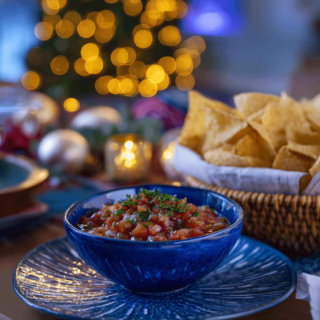 serving chips and salsa