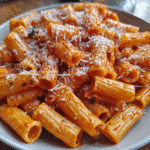 Creamy Pink Sauce Pasta 14 Pink sauce pasta recipe in plate ceramic