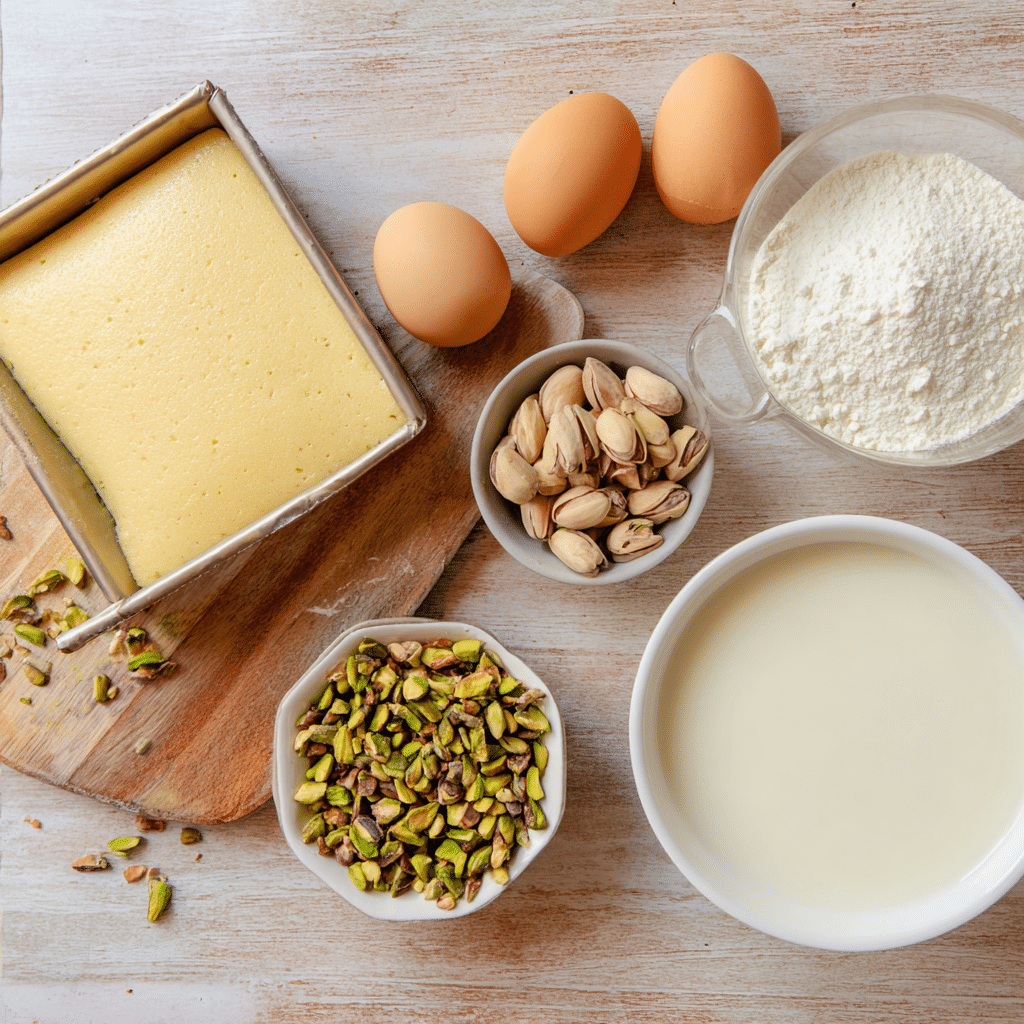 Pistachio Cake Mix Recipe: The Ultimate Moist Homemade Treat 9 pistachio cake mix ingredients