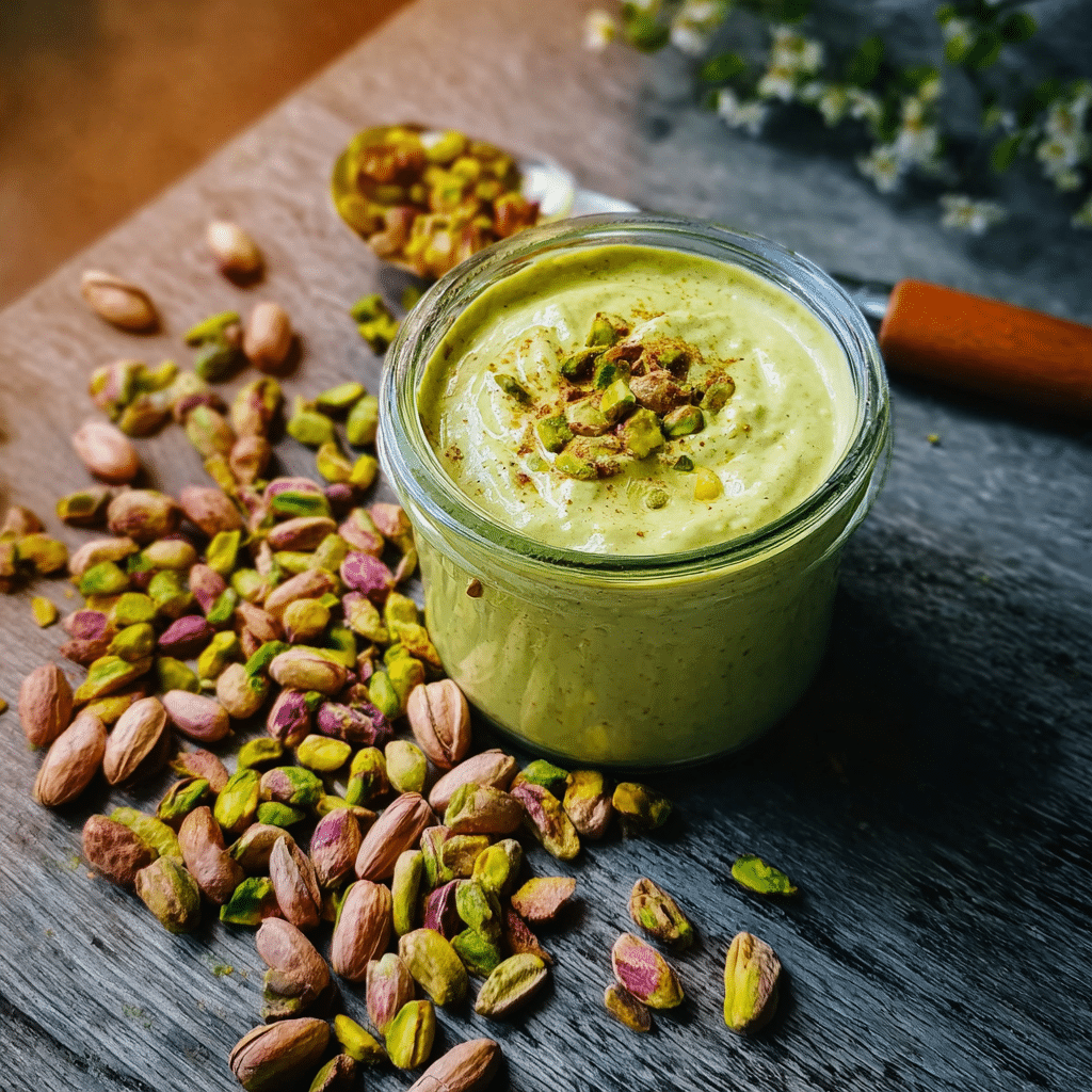 Pistachio Cream Recipe in bowel